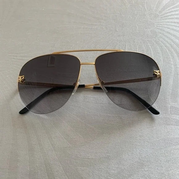 Cartier sunglasses panther head black - Picture 2 of 14